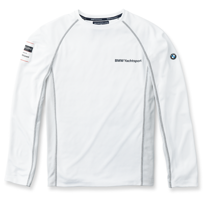 Майка с длинным рукавом BMW Unisex Long-sleeved functional Yachting Shirt White