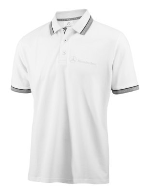 Мужская рубашка-поло Mercedes-Benz Men's Poloshirt Logo-Stick, White