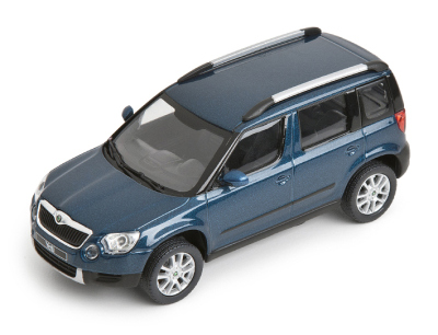 Масштабная модель Skoda Yeti model in scale 1 43, lava blue