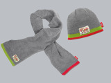 Детские шапка и шарф Audi Kids’ beanie and scarf set, артикул 3201202500