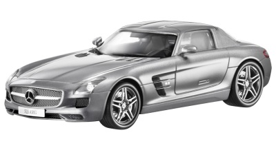 Модель Mercedes-Benz SLS AMG, Silver, Scale 1:18