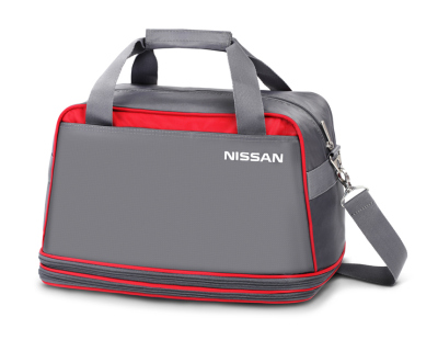 Сумка дорожная раскладывающаяся Nissan Travel Bag, Grey-Red