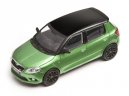 Модель автомобиля Skoda Fabia RS scale 1:43, green-black