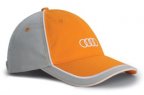 Бейсболка детская Audi, серо-оранжевая