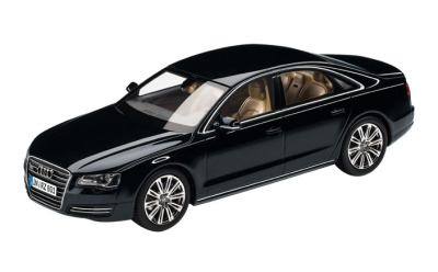 Модель автомобиля Audi A8 Phantom Black, Scale 1 43