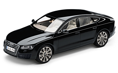 Модель автомобиля Audi A7 Sportback Phantom Black, Scale 1 43