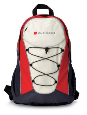 Рюкзак Audi Sport, большой серо-красно-белый