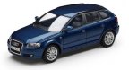 Модель автомобиля Audi A3 Sportback Blue, Scale 1 43