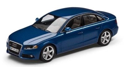 Модель автомобиля Audi A4 Blue, Scale 1 43