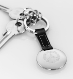 Брелок Mercedes-Benz Key chains, black leather, артикул B66043441