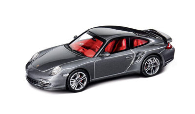 Модель автомобиля Porsche 911 Turbo, Grey, Scale 1:43