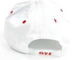 Бейсболка Volkswagen GTI Cap, бело-красная, артикул 1K1084300A084