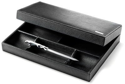 Кожаная коробка для офисных принадлежностей Jaguar Desk Tidy