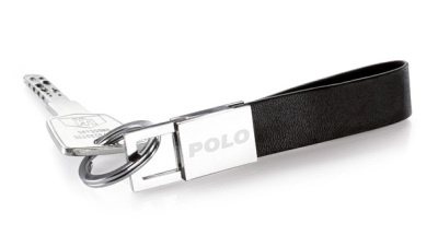Брелок Volkswagen Polo Leather Keychain Black