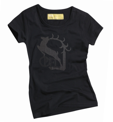 Женская футболка Opel Women´s Tee black - deer (Casual Line)