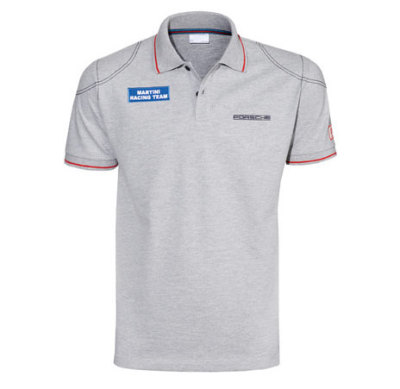Мужская футболка поло Porsche Men's Martini Racing Polo Shirt, Grey