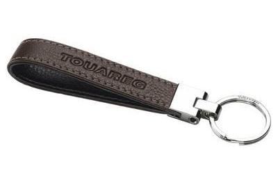 Кожаный брелок Volkswagen Touareg Keychain, Brown