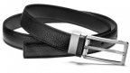 Узкий кожаный ремень Audi Leather Belt Narrow, Black