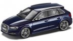 Модель автомобиля Audi S3 Sportback, Scale 1:43, Estoril Blue