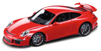 Модель автомобиля Porsche 911 (991) GT3, Scale 1:18, Guards Red