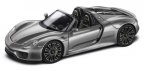 Модель автомобиля Porsche 918 Spyder, Liquid Metal Silver