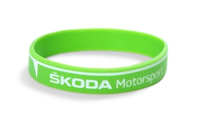 Силиконовый браслет на руку Skoda Silicone Bracelet Motorsport