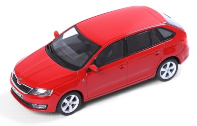 Модель автомобиля Skoda Rapid Spaceback 1:43, red corrida