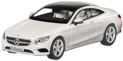 Модель автомобиля Mercedes S-Class Coupé, Scale 1:43, Designo Diamond White Bright