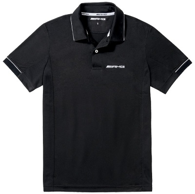 Мужская рубашка-поло Mercedes AMG Men's Polo Shirt, Black