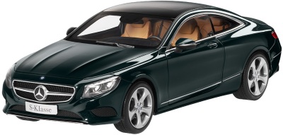 Модель автомобиля Mercedes S-Class Coupé, Scale 1:18, Emerald Green