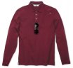 Мужская рубашка-поло BMW с длинным рукавом, BMW Long-Sleeve Polo Shirt, men, Bordeaux