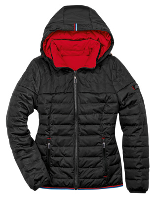 Женский двусторонний пуховик BMW M Reversible Down Jacket, Ladies, Black-Red