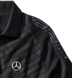 Мужская рубашка-поло Mercedes Men's Polo Shirt, Black, артикул B67995162