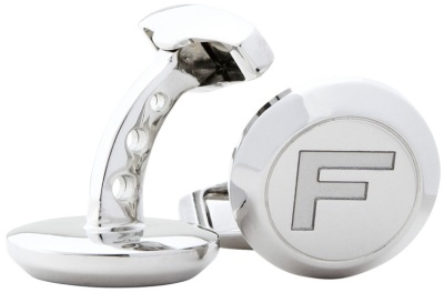 Посеребренные запонки Jaguar F-type 'F' Cufflinks Silver