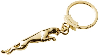 Позолоченный брелок Jaguar Leaper Keyring, Gold Plated