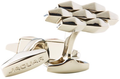 Запонки Jaguar Lozenge Cufflinks Rhodium Silver