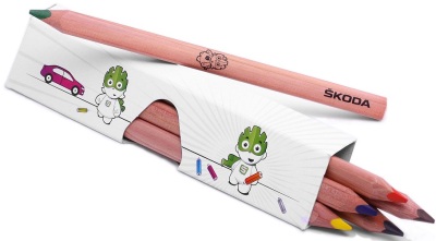 Набор цветных карандашей Skoda Children’s coloured pencils