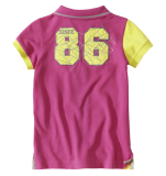Детская футболка Mercedes Children's Polo Shirt, Girls, Pink / Yellow, артикул B66951986