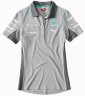 Женская рубашка-поло Mercedes Poloshirt Damen Team Silver