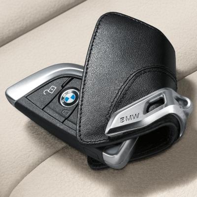 Кожаный футляр для ключа со стальным зажимом для BMW X5 F15