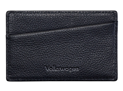 Кожаный футляр для визиток Volkswagen Business Card Case, Leather, Black