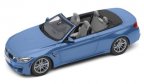 Модель автомобиля BMW M4 Кабриолет (F83), Yas Marina Blue, Scale 1:18