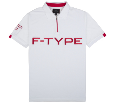 Мужская рубашка-поло Jaguar Men's F-Type Logo Polo Shirt - White