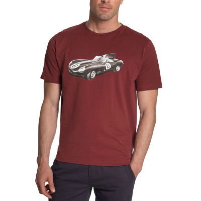 Мужская футболка Jaguar Men's Racing D-Type T-Shirt Red