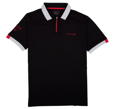 Мужская рубашка-поло Jaguar Men's F-Type Logo Polo Shirt - Black