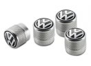 Набор колпачков для колесных вентилей Volkswagen Valve Dust Caps, For Rub/Met