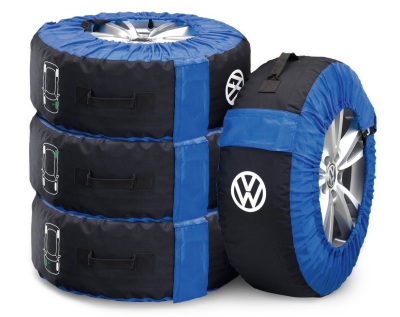 Комплект чехлов для колес легковых автомобилей Volkswagen, размер 14-18 дюймов