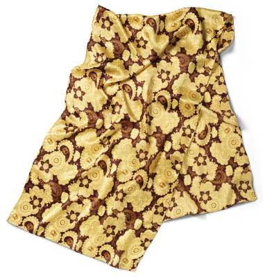 Шелковый шарф Volkswagen Ladies Silk Scarf, Yellow Brown