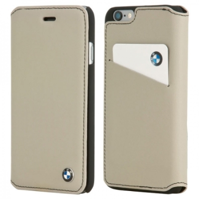 Чехол для смартфона BMW iPhone 6 Plus Bicolor Booktype Grey/Black