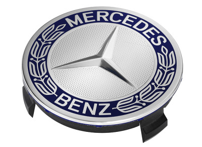Колпачок ступицы колеса Mercedes, синий, дизайн Roadster, Hub caps, roadster design, blue 2017